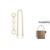 [Direct Gold Set]Round Buckle Cherry Blossom 15CM+Decorative Chain 45CM[No Color Difference]