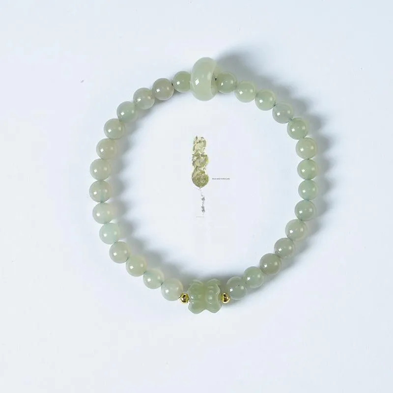 SHUZHUO Hetian Jade Bracelets White Jade/Pale Greenish White Jade Unisex-1