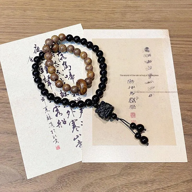 ZOKS Synthetic/Artificial Colored Glaze Jade Bracelets Unisex-2