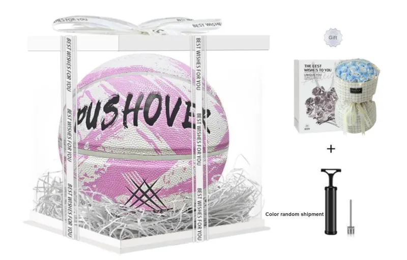PUSHOVER PU Basketball Size 7 Training Unisex-10