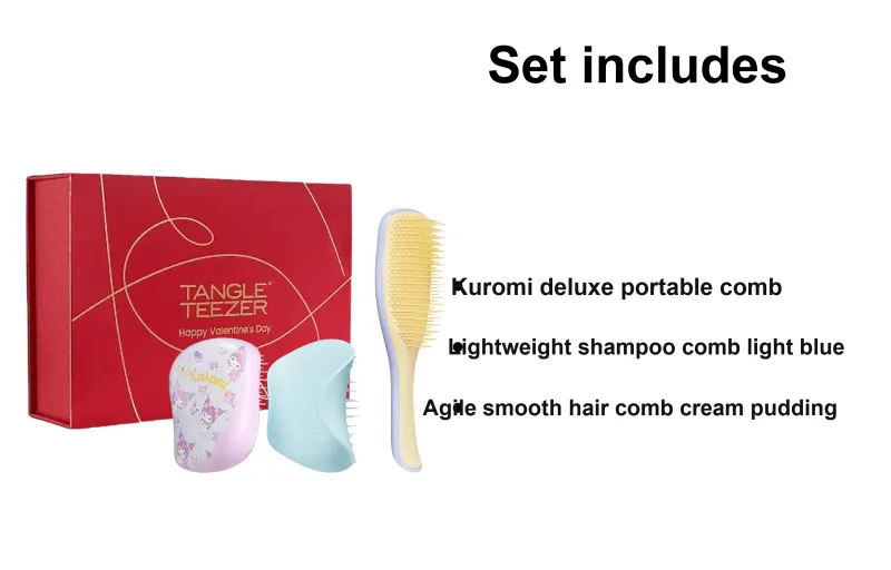 Tangle Teezer Valentine's Day Limited Edition Beautiful Portable Box Comb Massage-5
