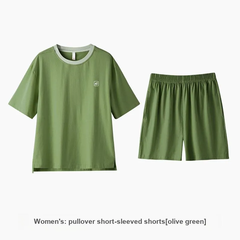 ZAO FU NIAO Pajama Set Women's Olive Green-1