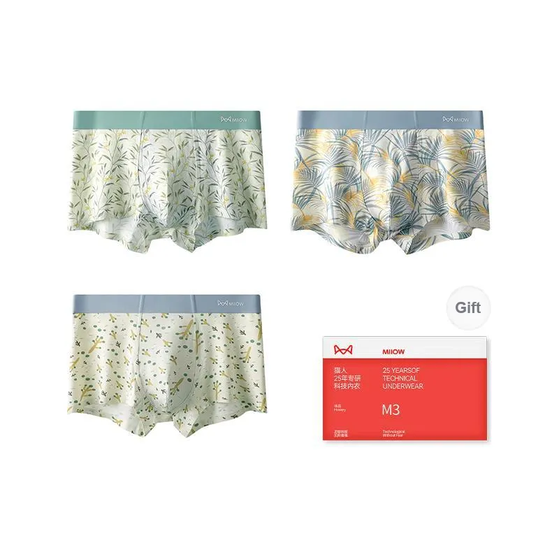 MIIOW Cool One Summer Series Underpants Men's Shopping Bag 3 Pack-7