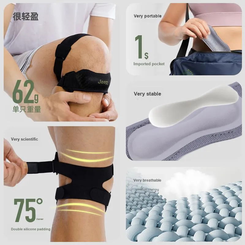 Jeep Sports & Fitness Professional Mountaineering Hiking Running Support Patella Bands Unisex-2