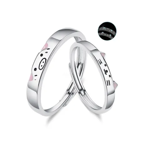 LUYUO S999 Fine Silver Rings Unisex