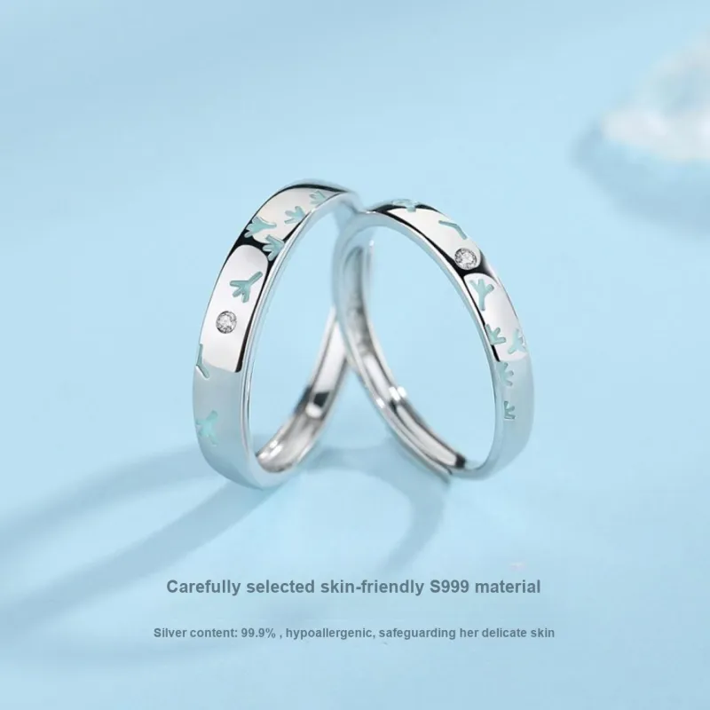 MOVER S999 Fine Silver Rings Unisex-3