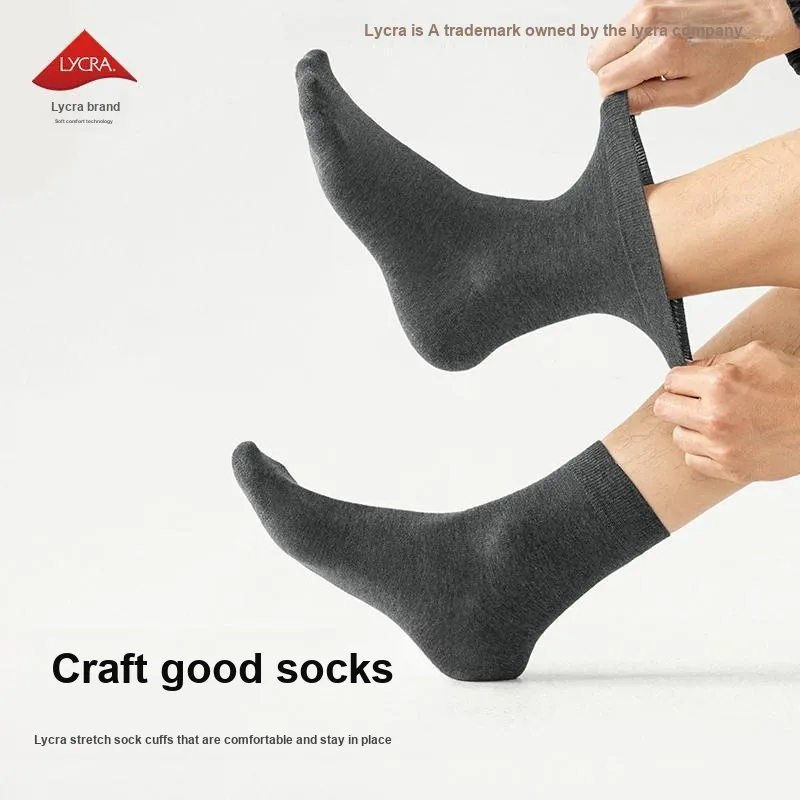 B&C.Room Mid Calf Socks Men's Combo Set-1