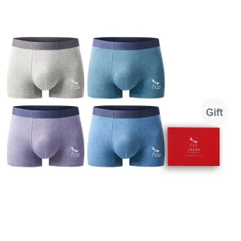 RED DRAGONFLY 50S Modal Underpants Men's 4 Piece Gift Box Sets