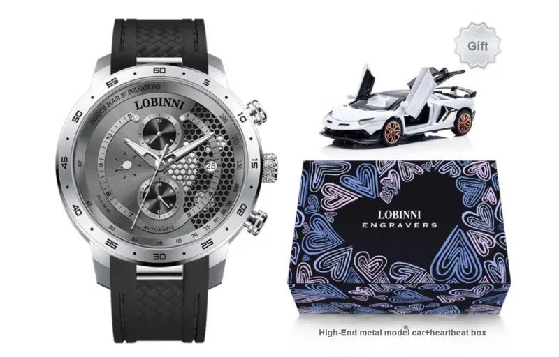 LOBINNI L Mechanical Movement Watch Men's Watches Cut-Out Dial-17