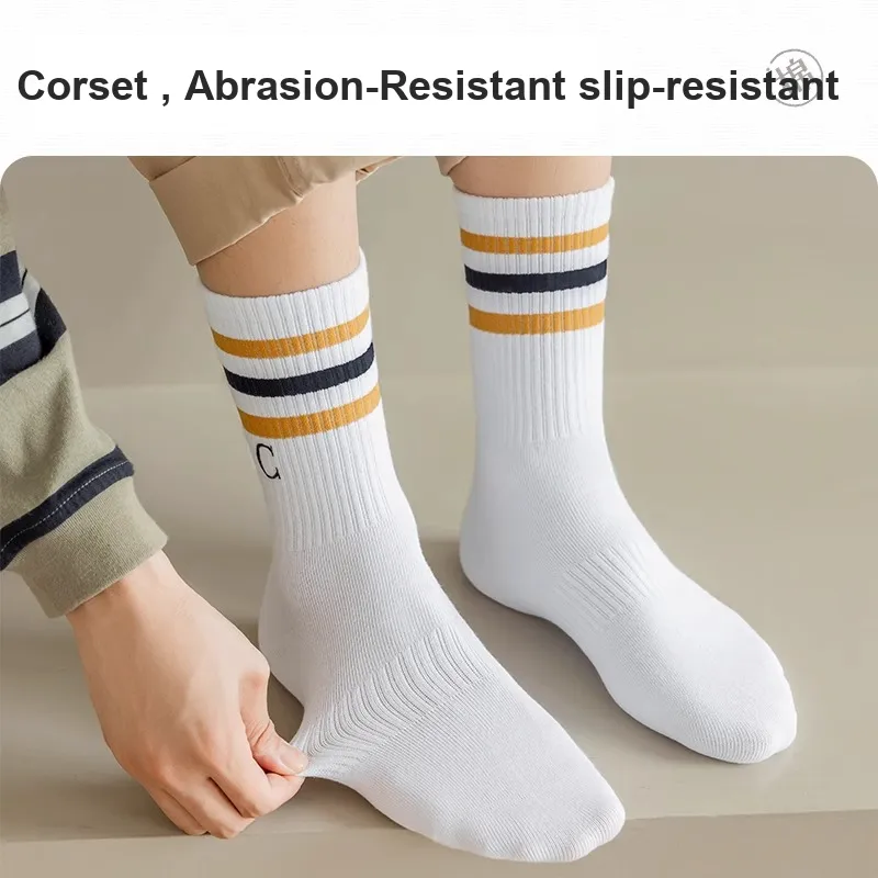 SALOATO Knee High Socks Men's 5 Pack-3