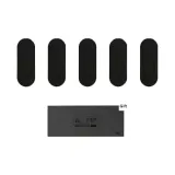 5-Pack No-Show Socks for Women (Black)