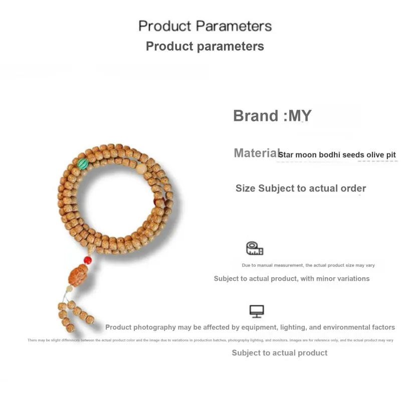 MY Star Moon Bodhi Seeds Bracelets Unisex-3