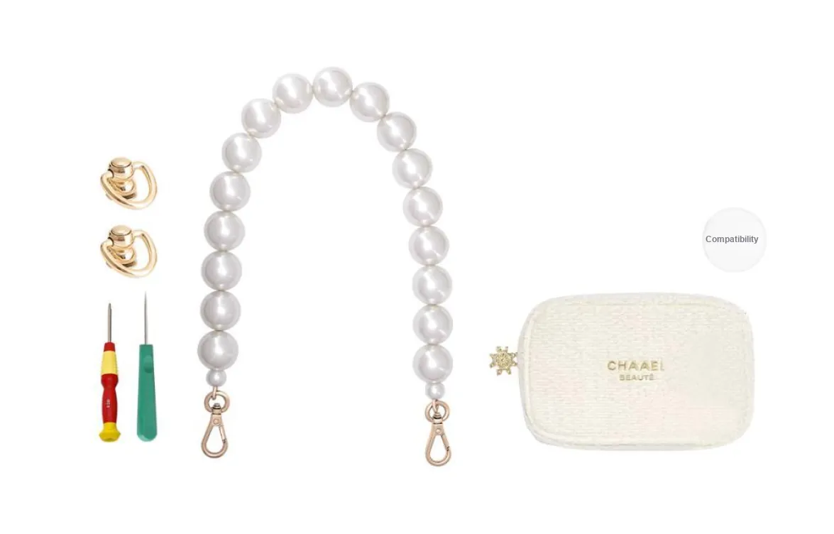 GUYI Alloy Bag Accessories Women's White