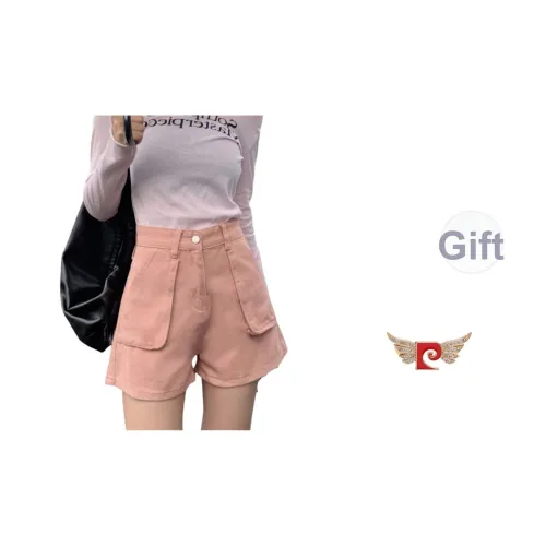 PIERRE CARDIN Розовые Женские Джинсовые Шорты