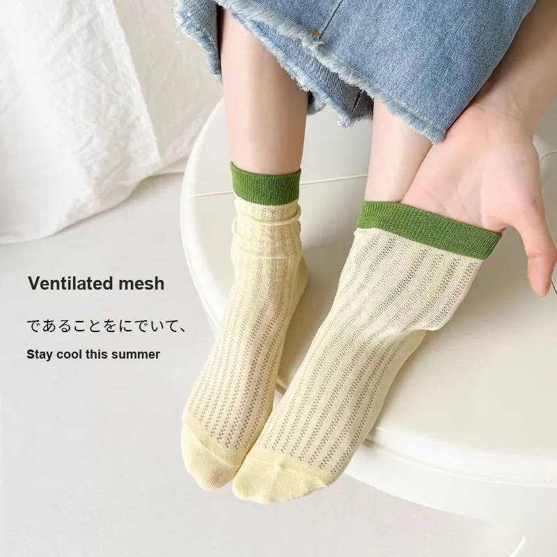 H YXIANG Mid Calf Socks Women's Combo Set-1