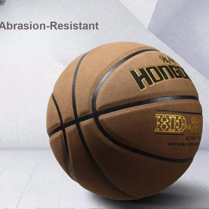 Hongdong Microfiber Composite Basketball Black Size 7 Ball Training Unisex-1