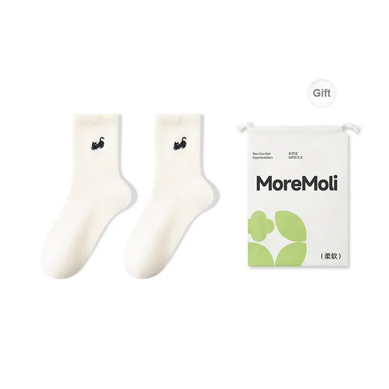 Moremoli Mid Calf Socks Women's Shopping Bag Combo Set-4
