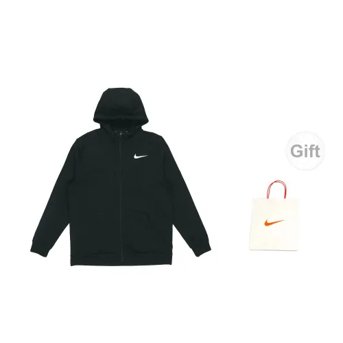 Nike Sweatshirts Men Black Sweatshirts+Gift Bag