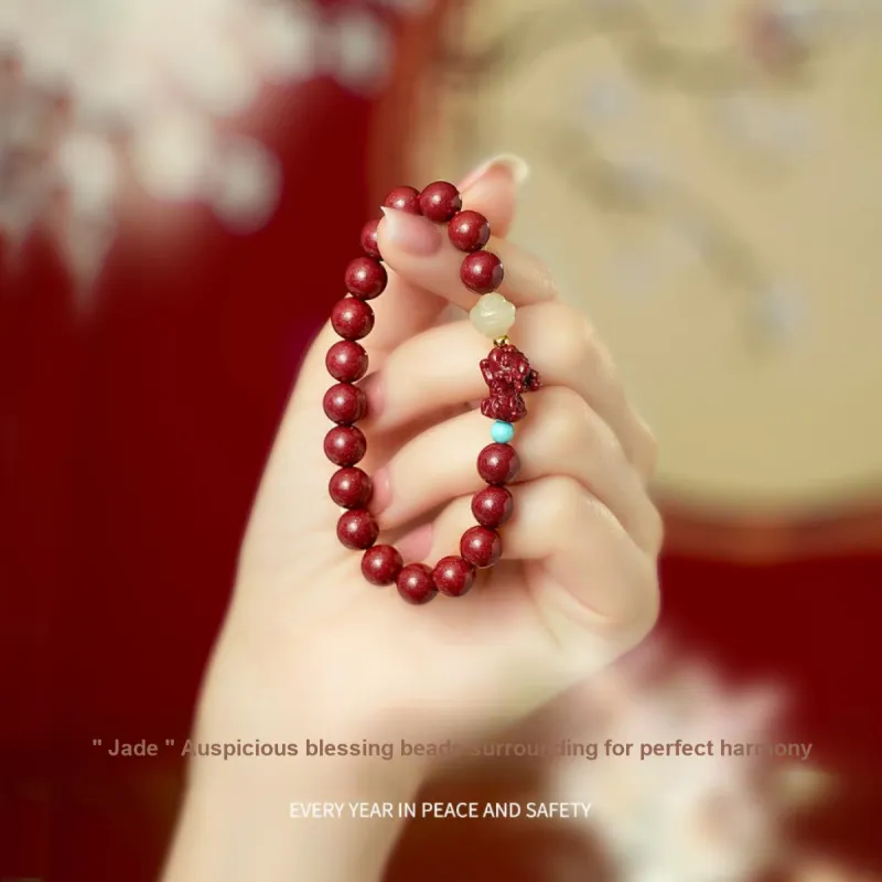 Olampe Reconstructed Cinnabar Bracelets Women's-4
