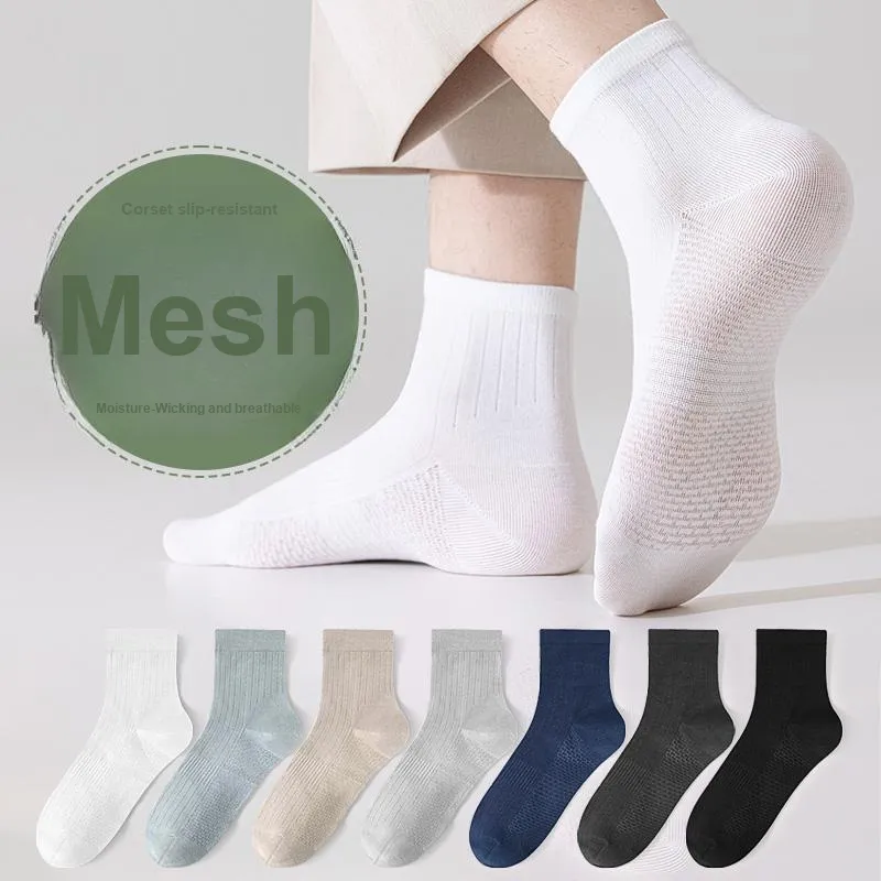PLANDOO Mid Calf Socks Men's 5 Pack-8