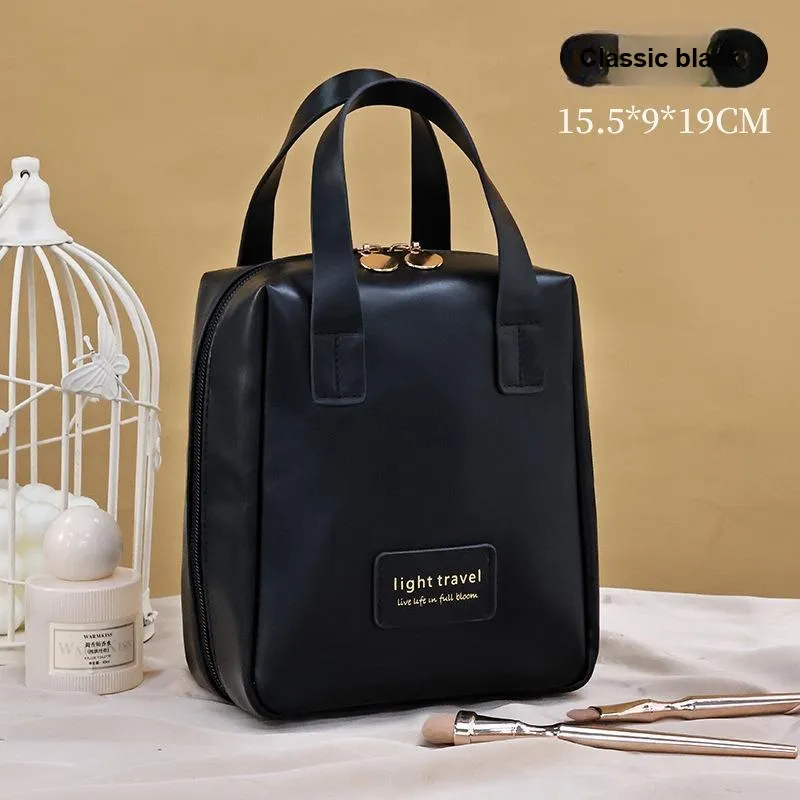 QEEDNS PU Portable Large Capacity Portable Makeup Bags-7