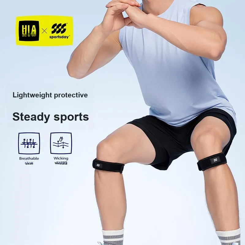 HLA Running Badminton Jump Rope Basketball Trend Patella Bands Black Polyamide Unisex-1