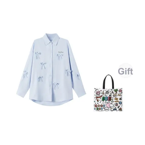 SOIE Синие Женские Рубашки