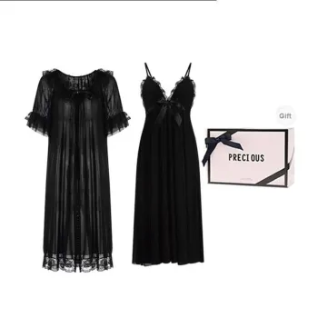 OEING Pajama Set Women's Gift Box Set Black
