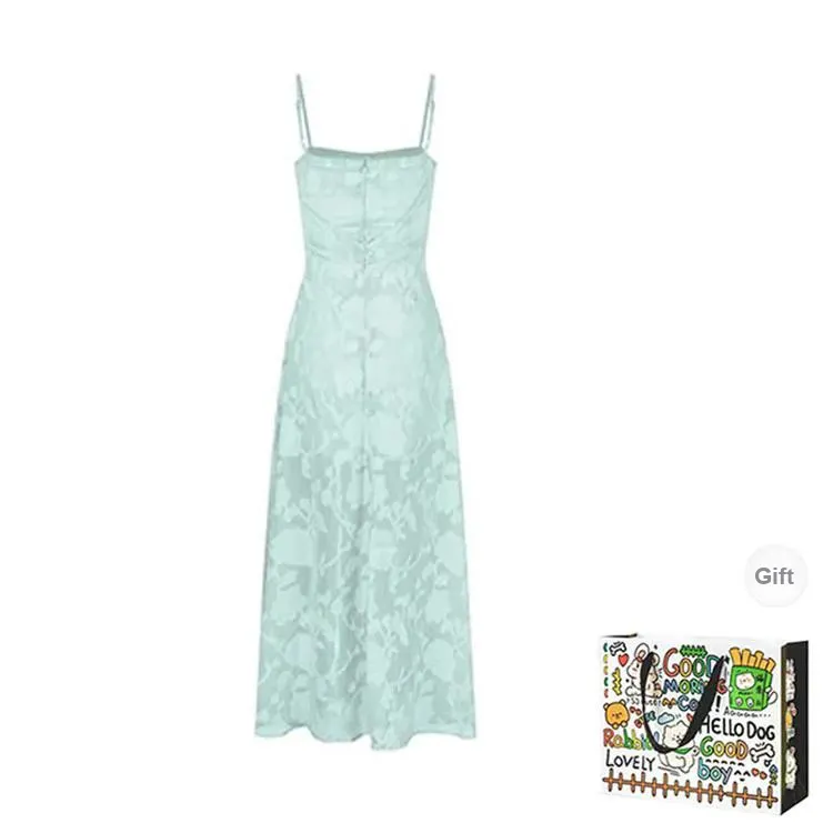 BVODE Slip Dresses Women's Green Shopping Bag-1