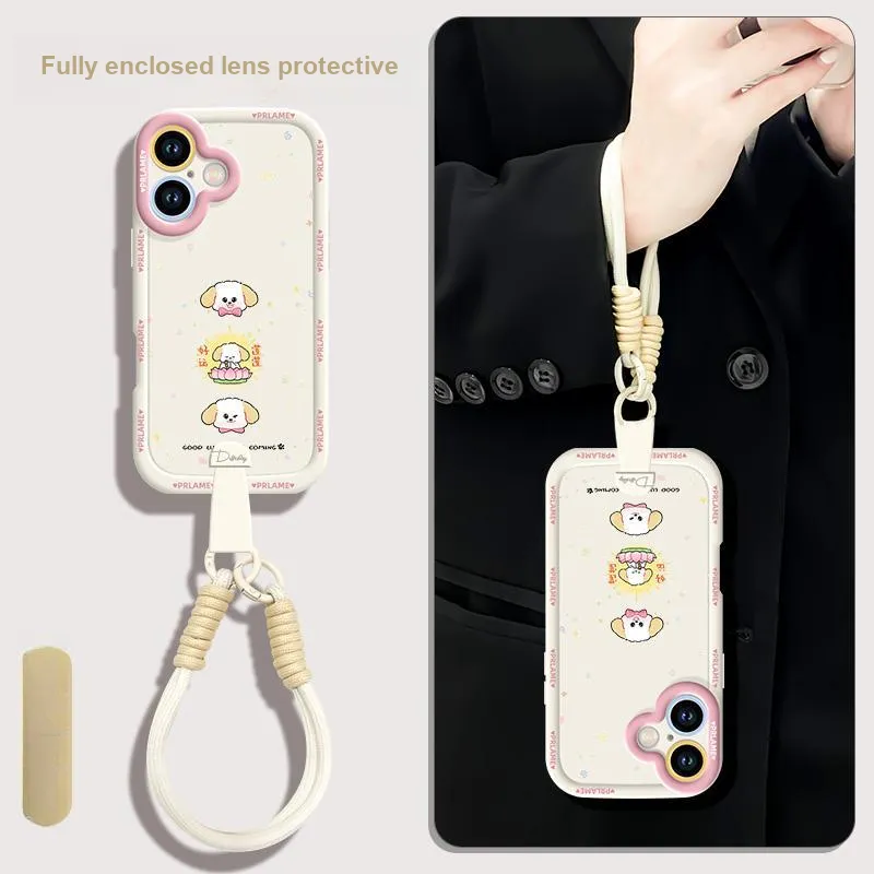 Sen Dog Silicone Material With Lanyard Backpack Style Phone Cases Compatible With Apple 16 Pro Max/Pro/Plus/15/14/13-1