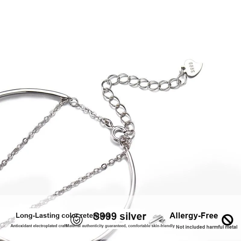 MOVER S999 Fine Silver Bracelets Women's-3