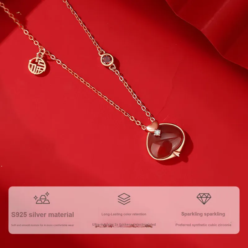 WINY Agate Jade Necklaces Women's-2