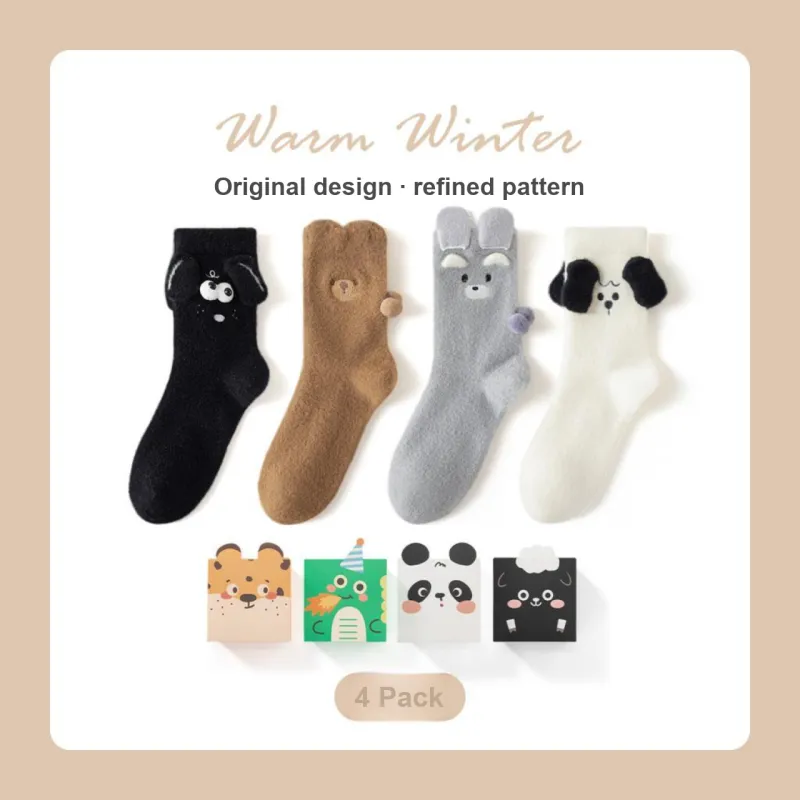 Caramella Mid Calf Socks Women's Box 4 Pack-9