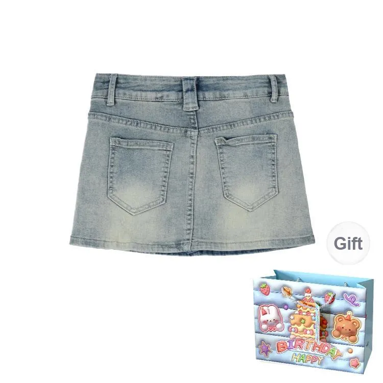 REMOULD Denim Short Skirts Women's Blue-1