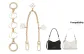Gold White Moon Bright Extender Chain+Camellia Decorative Chain