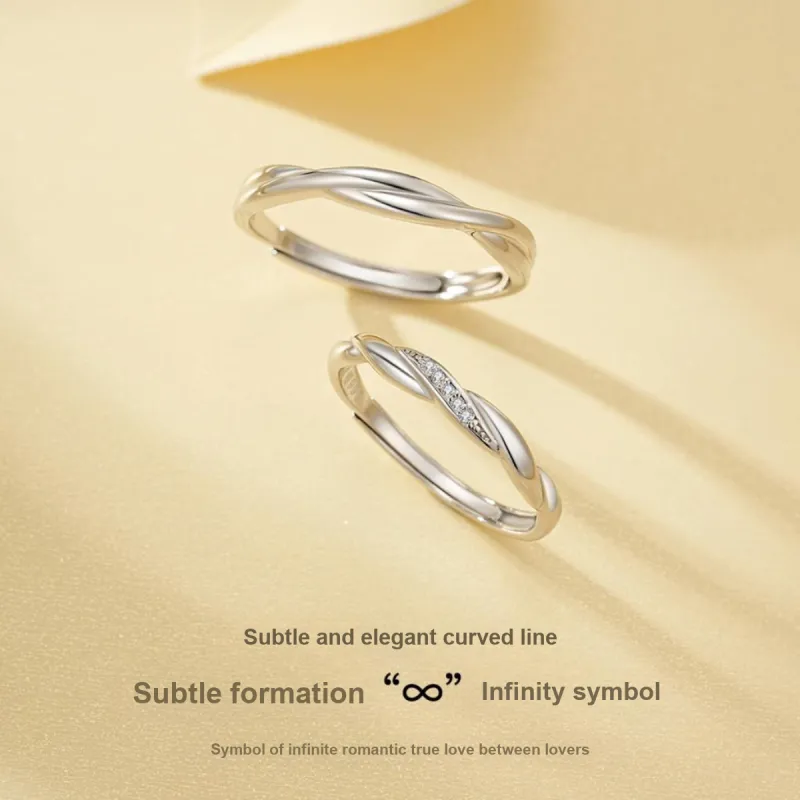 YFANXI 999 Fine Silver Rings Unisex-4