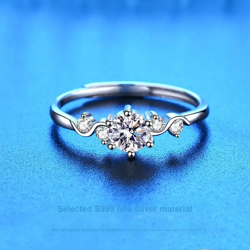 MISS TOOYA S999 Fine Silver Rings Women's-2