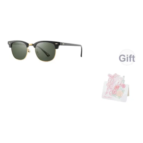 CAPONI Металл TR90 Оправа «брови» Солнцезащитные очки Унисекс Черный