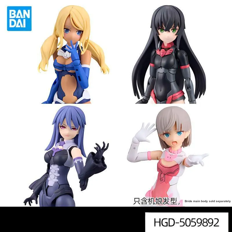 BANDAI 30MS Musume Double Ponytail Short Hair Long Hair Model Accessories-2