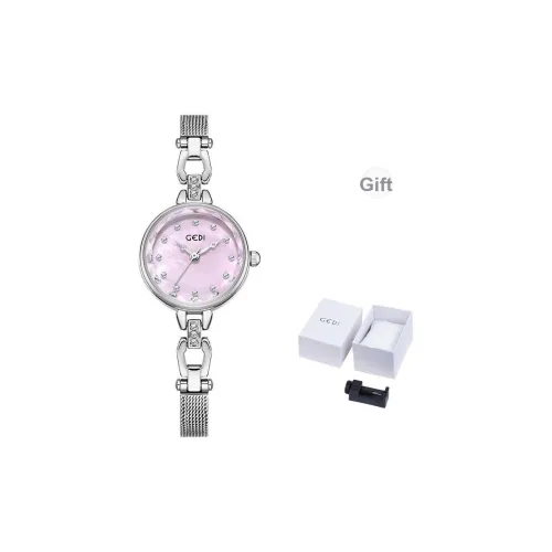 GEDI Кварцевый механизм нержавеющая сталь ремешок женские часы жемчужная раковина цвет циферблат часов