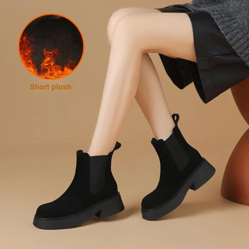 BOERDIQI Cigarette-Box Boots Ankle Boots 4.5cm Women's-2