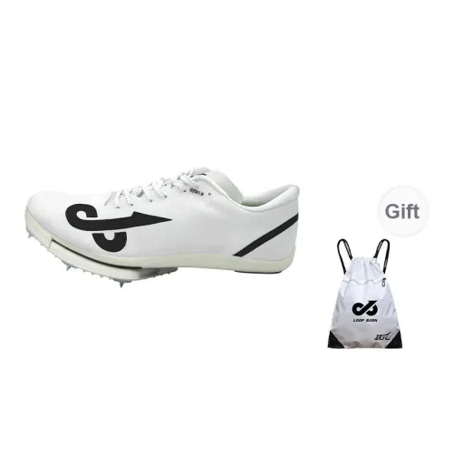 LOOP BURN Low Top Running Shoes Unisex White