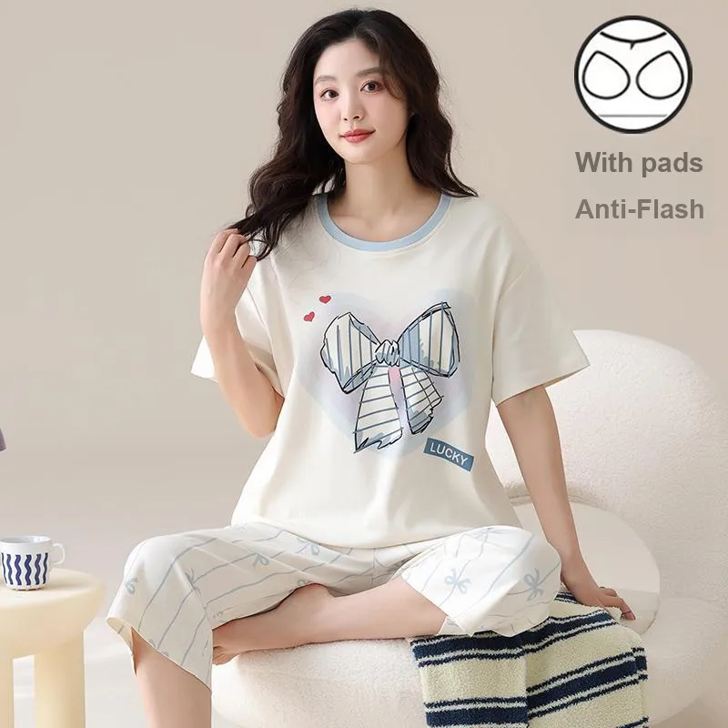 Qiao Ni Tong Pajama Set Women's Image Color-2