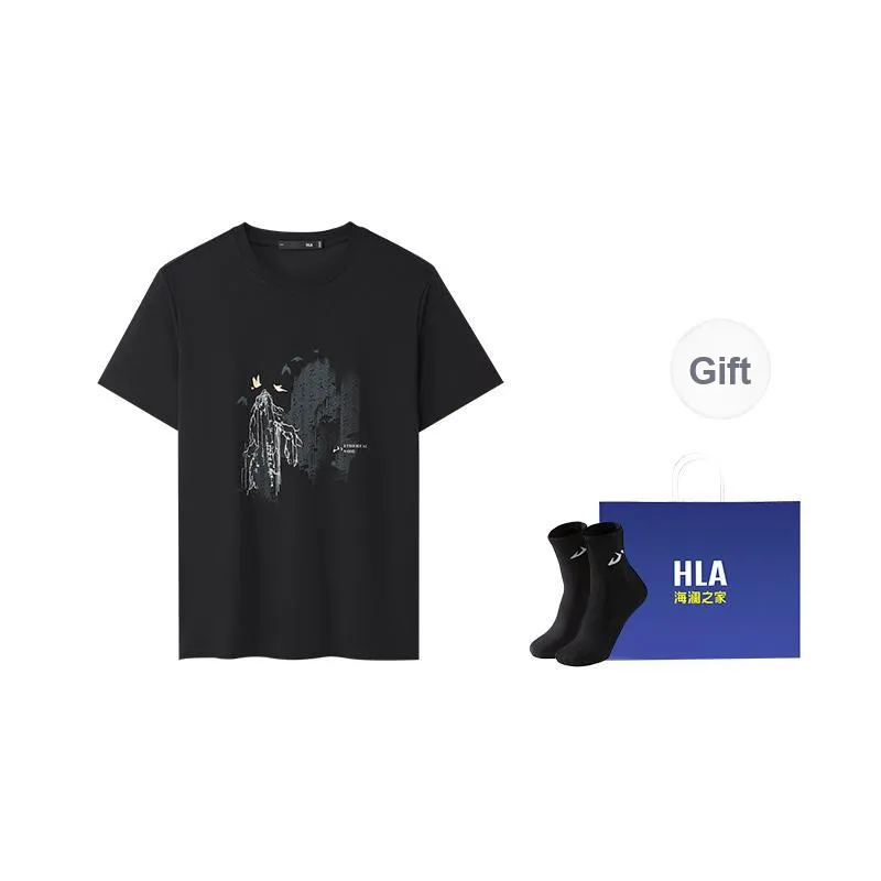 HLA The Mountain Is Not In The High Series T-Shirt Men's-2
