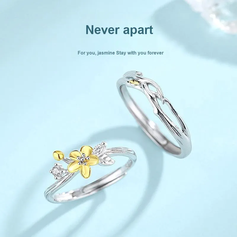 YINGNIXINDONG 925 Sterling Silver Rings Unisex-1