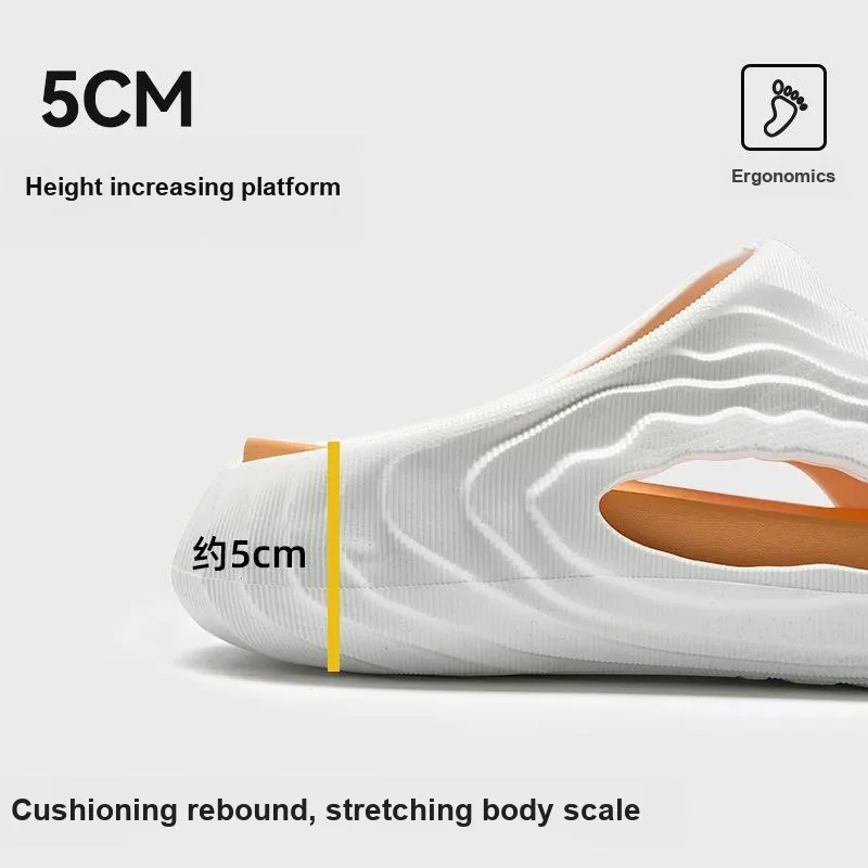 Lymia Men's Height Increasing EVA Slip Resistant Slippers For Indoor Use, Platform Breathable Home Slippers-1