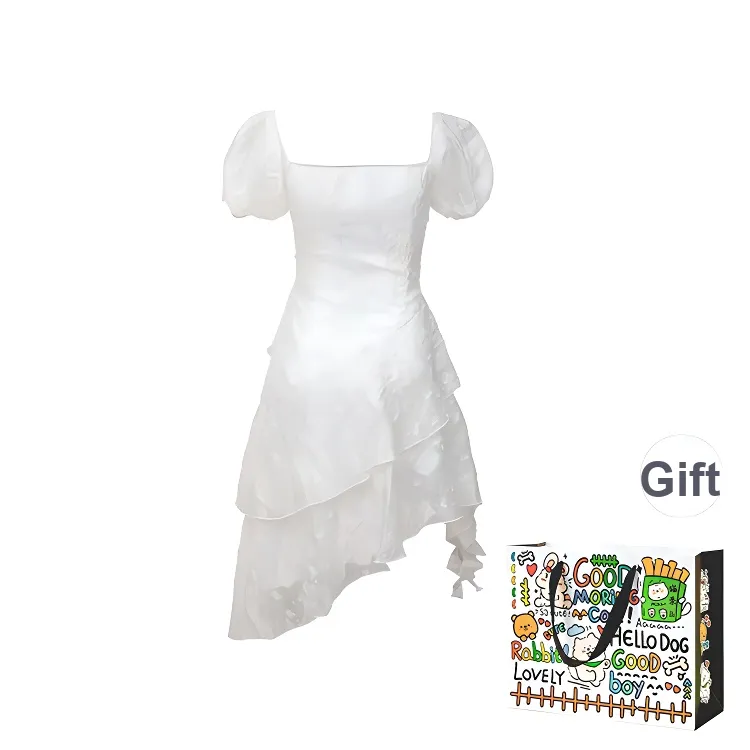 OURUOKE Short Sleeved Dress Women's-1