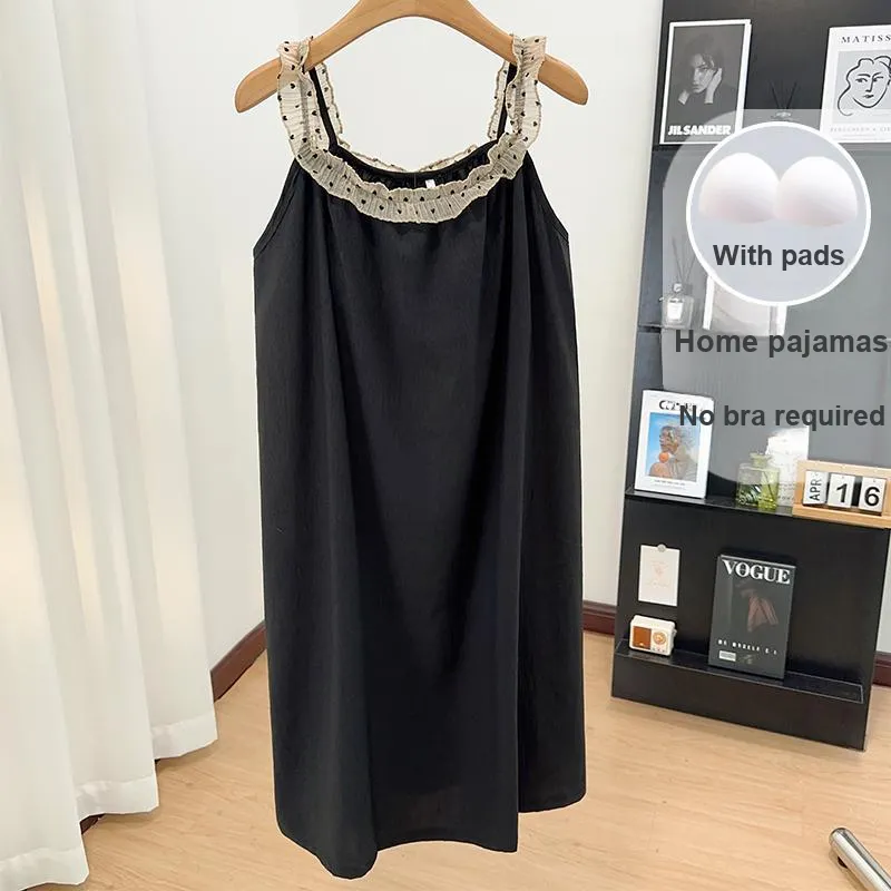 Sleeping Beauty Nightgown Women's Black-1