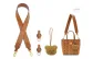 [Underarm One Shoulder]Brown Wide Strap+Abrasion-Resistant Buckle (Includes Charm)