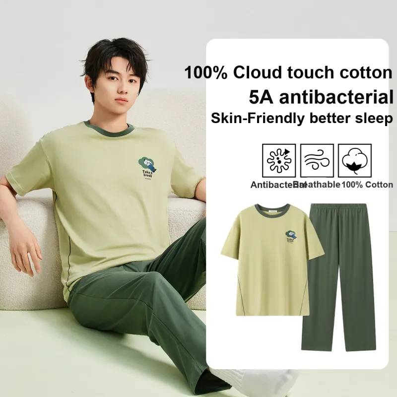 YOUKESHU Pajama Set Men's Shopping Bag-4